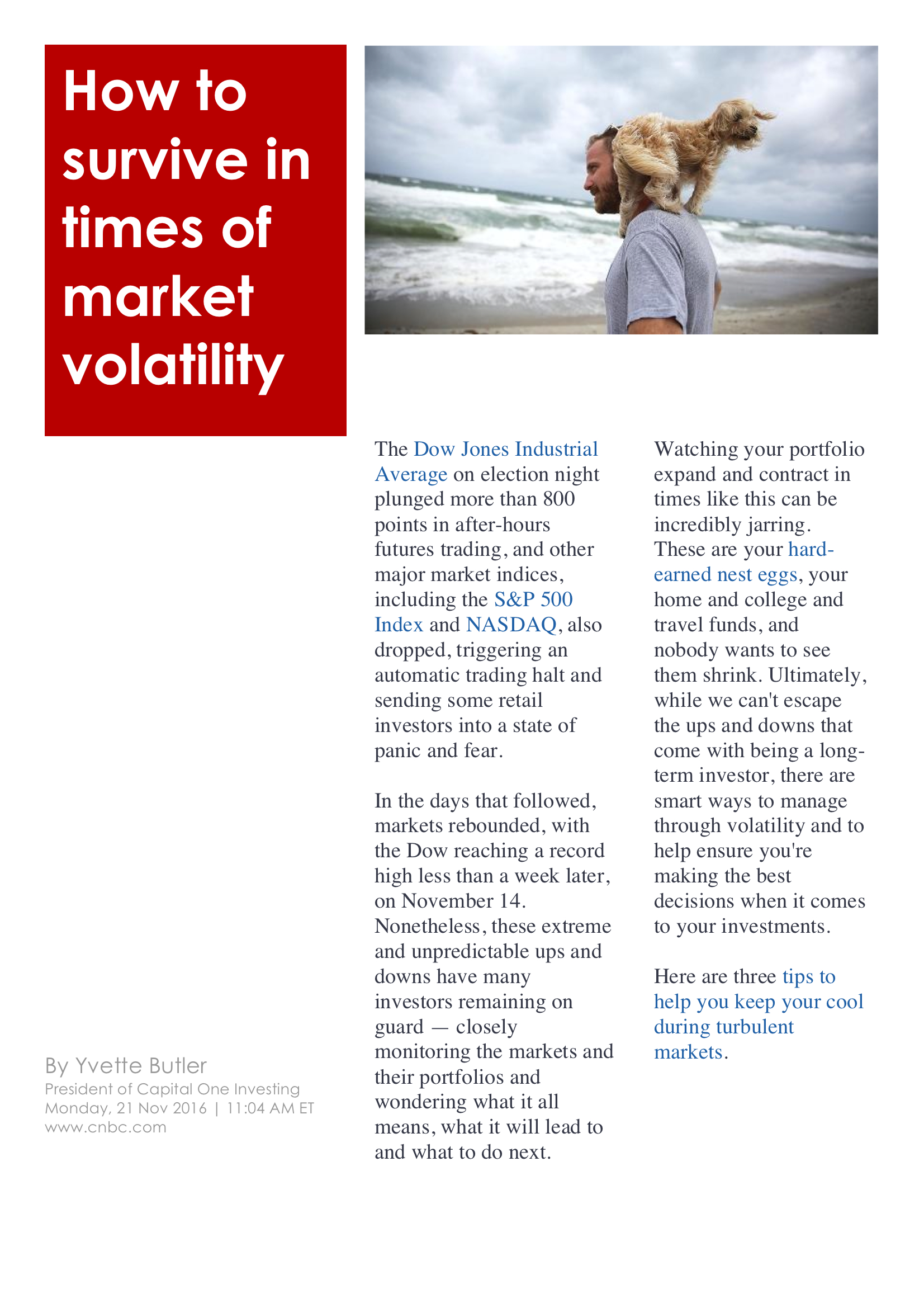 How to Survive in Times of Market Volatility