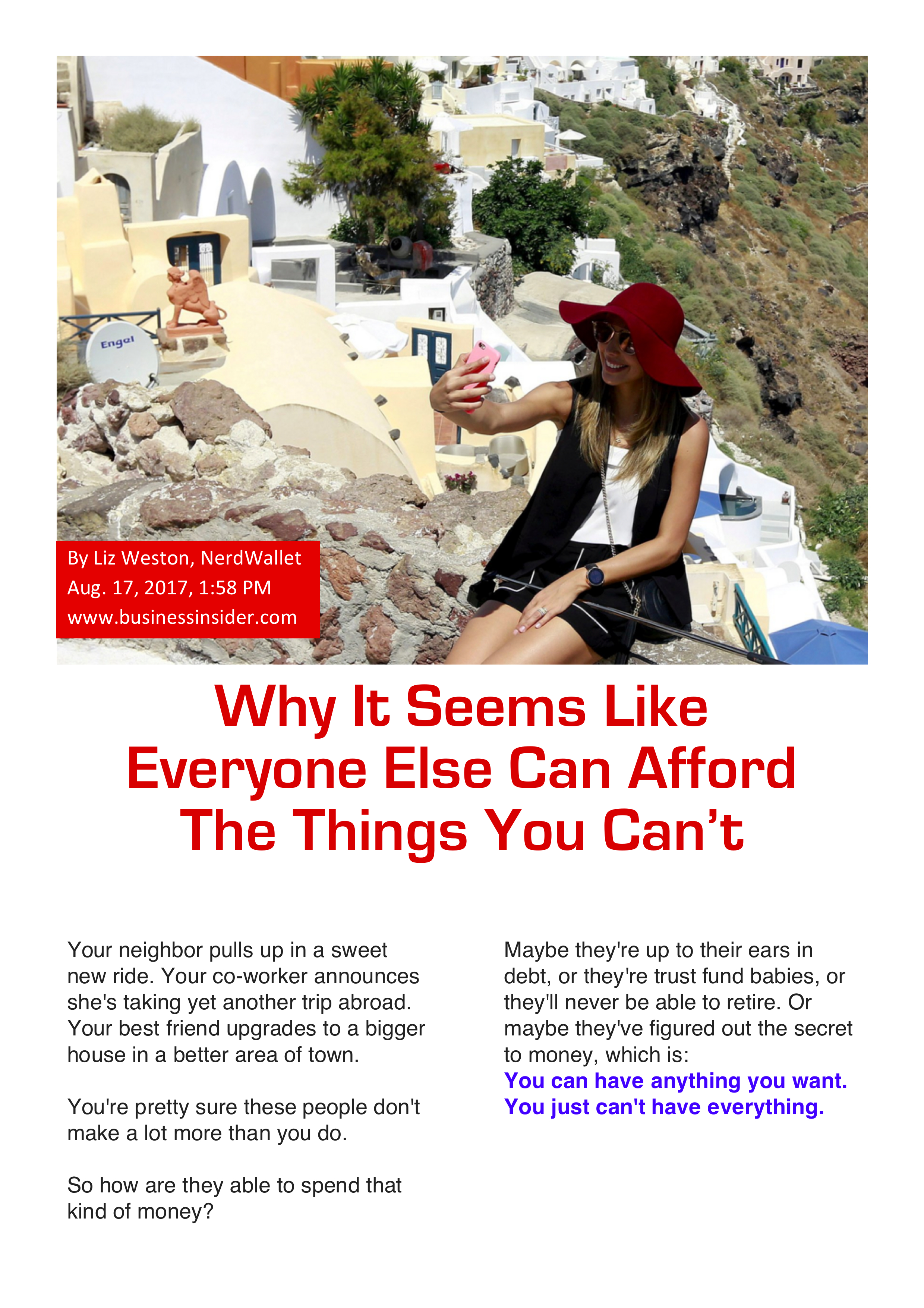 Why It Seems Like Everyone Else Can Afford The Things You Can’t